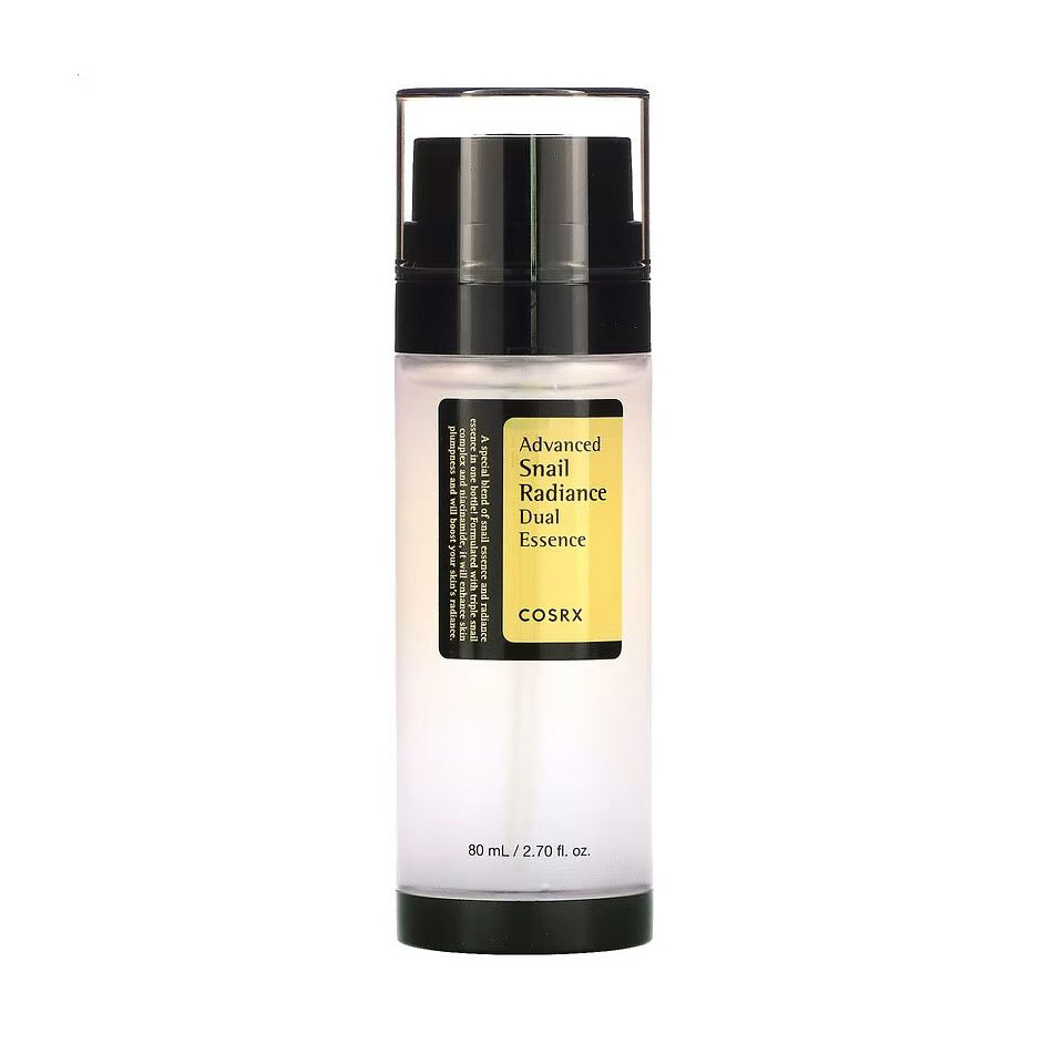 Подвійна есенція для обличчя CosRX Advanced Snail Radiance Dual Essence з муцином равлика та ніацинамідом, 80 мл